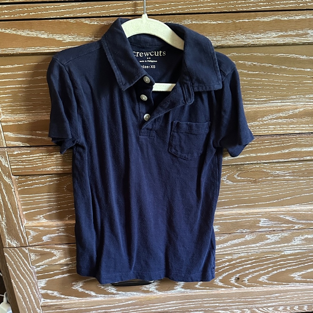 Crewcuts Navy Short-Sleeve Polo Shirt